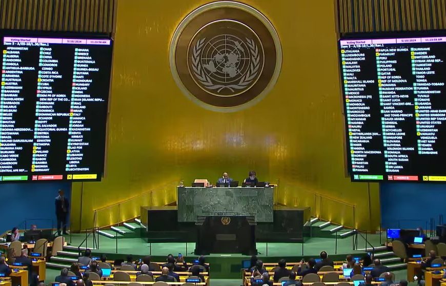 Argentina rechazó declarar a Palestina miembro pleno de la ONU y ratificó su alineamiento con EE.UU. e Israel