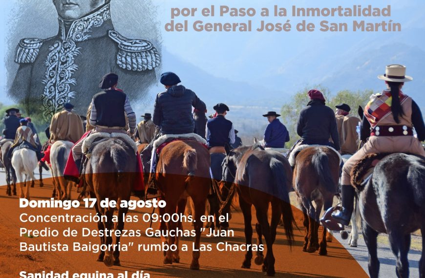 Este domingo se realizará la 4° Cabalgata Nacional en homenaje a San Martín