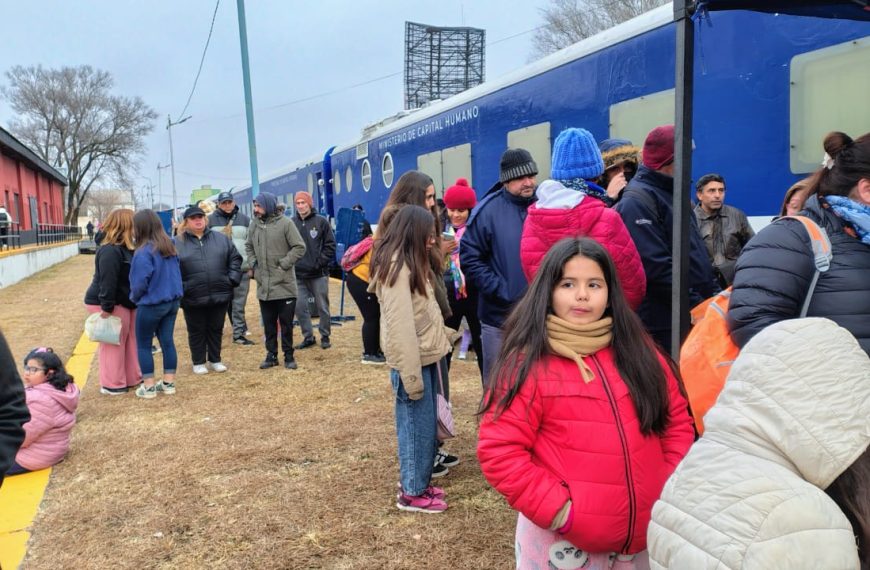El tren de Capital Humano llega a Justo Daract para reforzar la atención primaria en salud