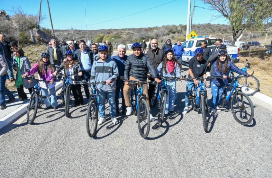 En Las Lagunas y Talita entregaron las bicicletas TuBi