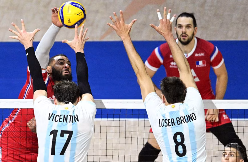 Golpe de Argentina en el Mundial de vóley: eliminó al bicampeón olímpico Francia y se clasificó a octavos de final
