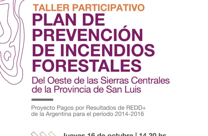 La Punta recibirá el último taller de prevención de incendios forestales