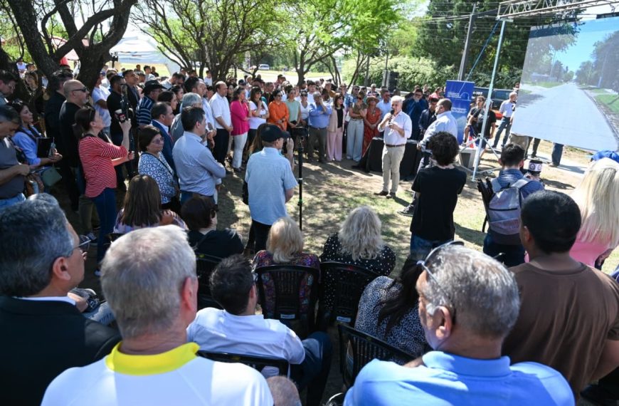 Poggi y el intendente Frontera inauguraron la primera etapa del Parque Lineal Betbeder en Villa Mercedes