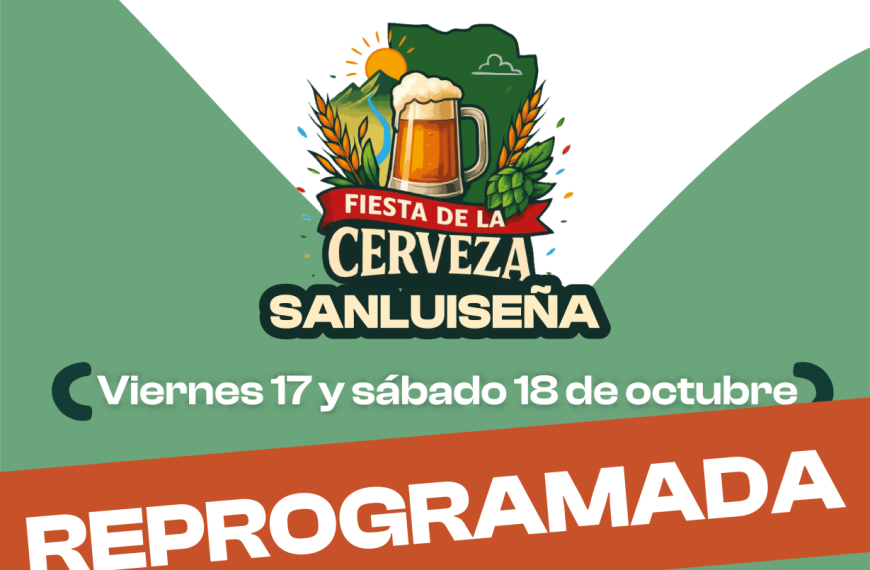 Postergaron la Fiesta de la Cerveza para el 14 y 15 de noviembre