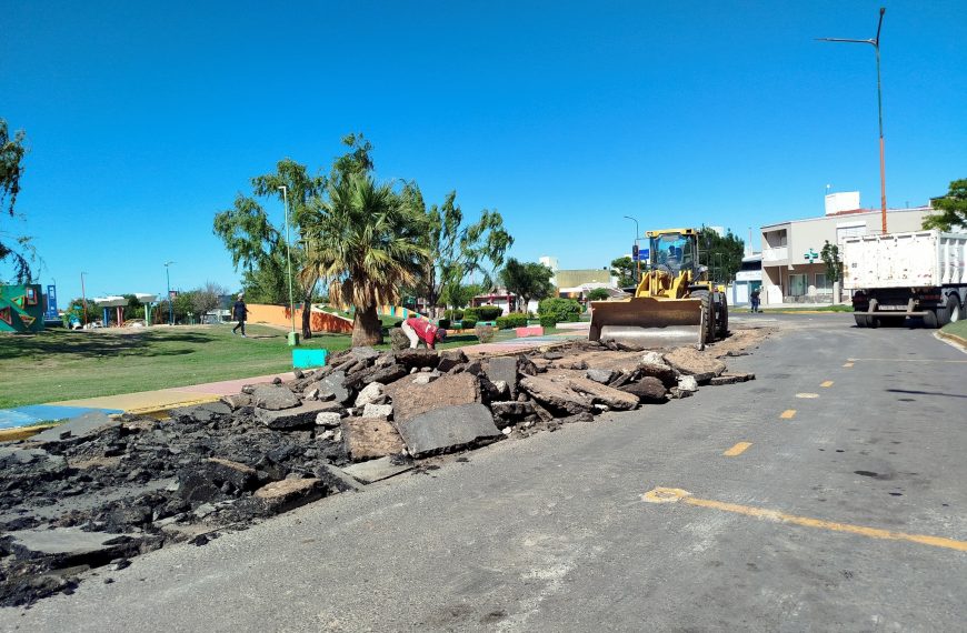 municipalidad de La Punta realiza una intervención vial en la Plaza de los Niños