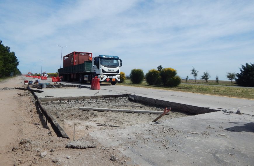 Reconstruyen 170 losas en la Autopista de las Serranías Puntanas y hay otras 105 proyectadas