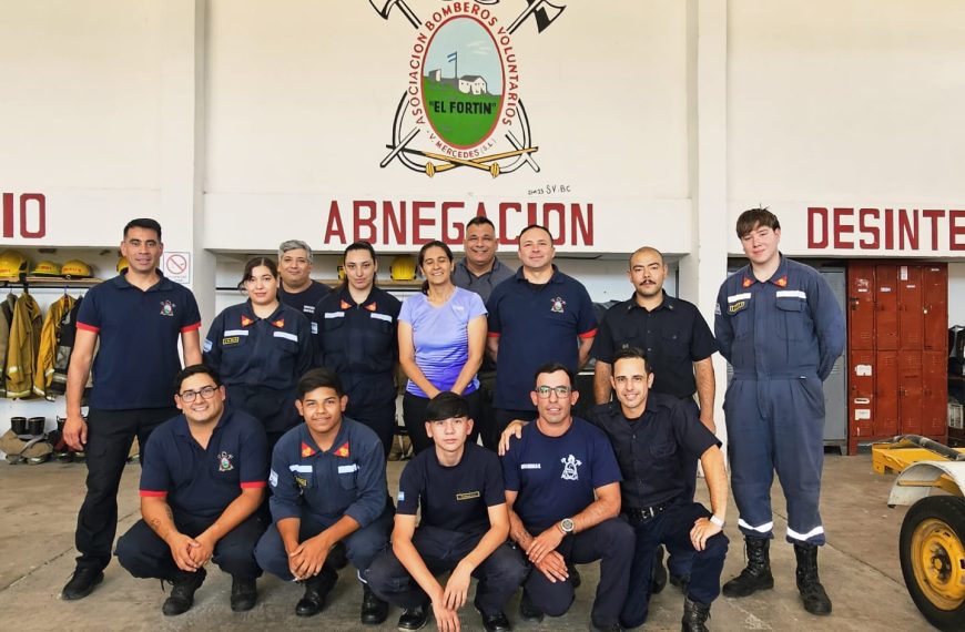 Autoridades de Seguridad visitaron a los Bomberos Voluntarios de Villa Mercedes y Justo Daract