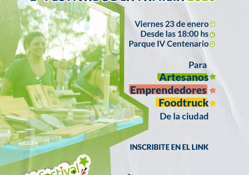 La municipalidad de San Luis lanzó una convocatoria de artesanos, emprendedores y foodtrucks para el Festival de la Familia
