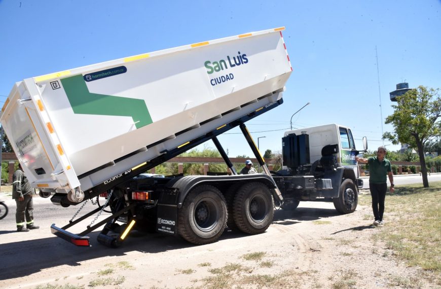 El intendente Hissa presentó un Centro de Transferencia de Residuos Móvil