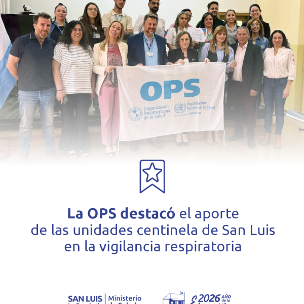 La OPS destacó el trabajo que hace San Luis en materia de vigilancia respiratoria