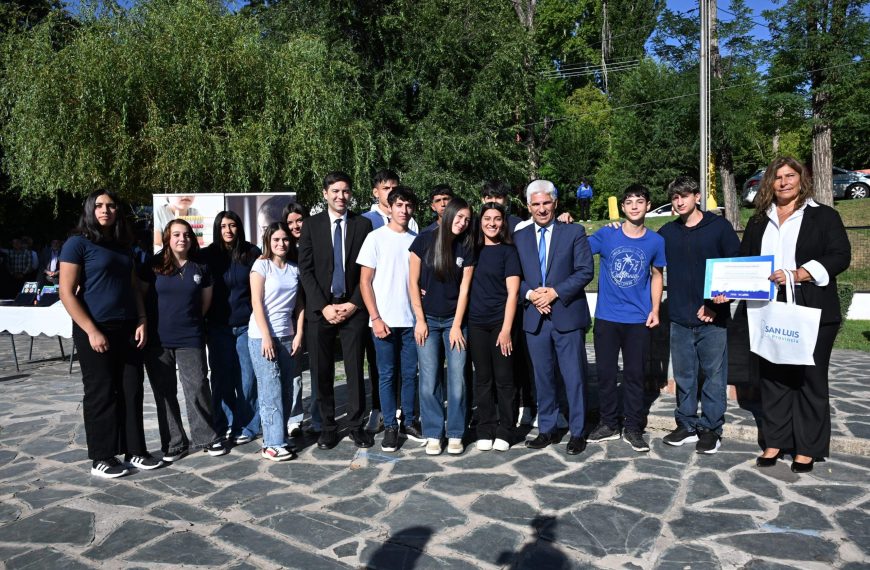 Reconocieron a alumnos de El Trapiche distinguidos en un concurso de la Unesco