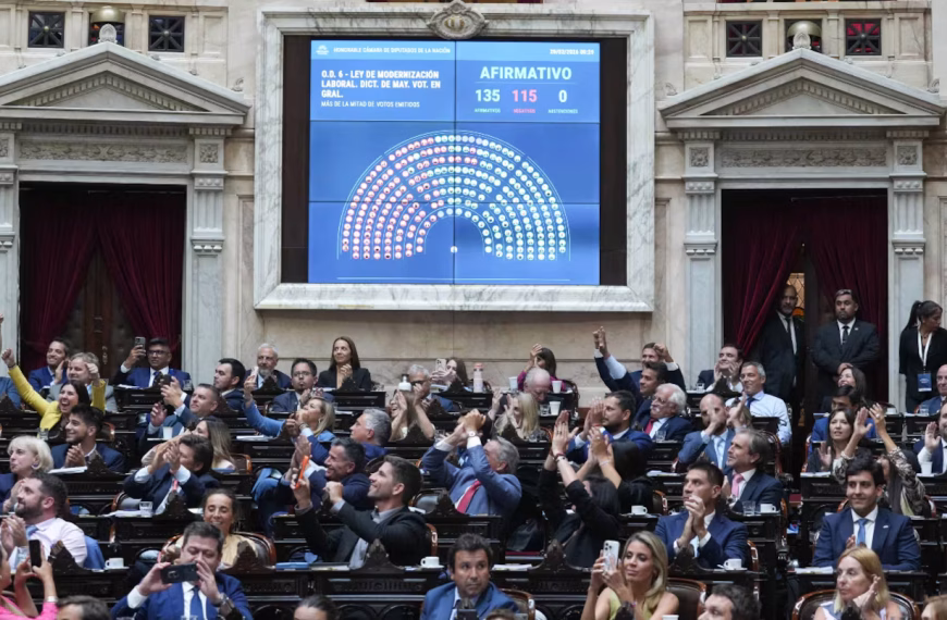 Diputados aprobó la reforma laboral y el proyecto volverá al Senado