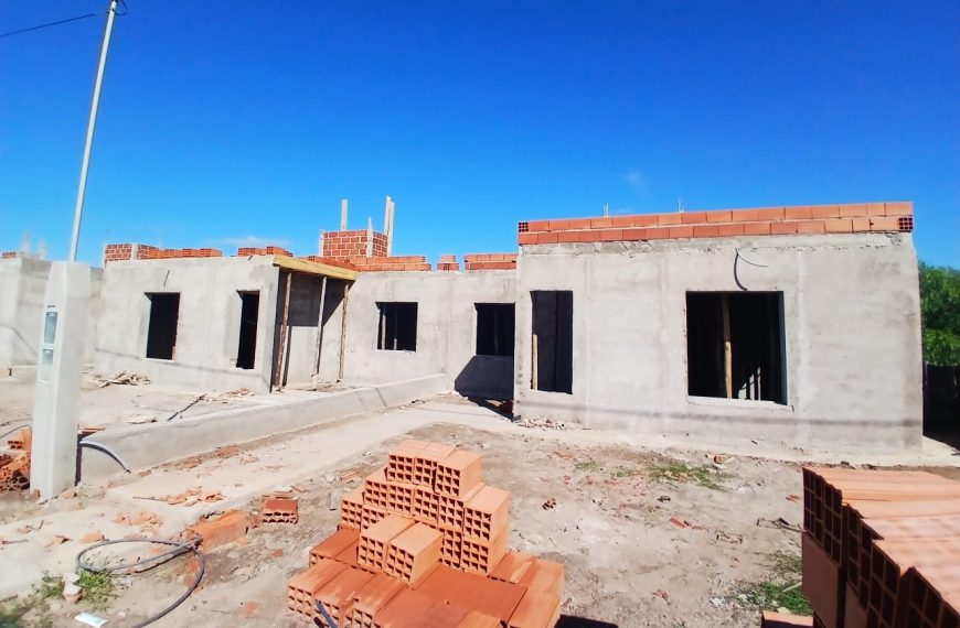 Avanza la construcción de viviendas del programa «Tenemos Futuro» en Santa Rosa del Conlara y Zanjitas