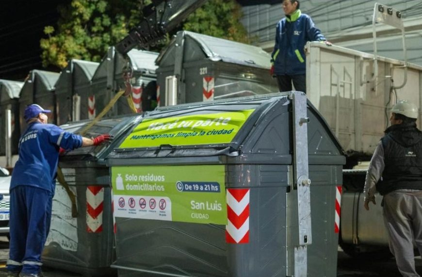 Avanza el recambio de contenedores en la zona centro