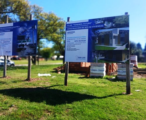 El Gobierno avanza con las primeras etapas constructivas de las viviendas de Arizona