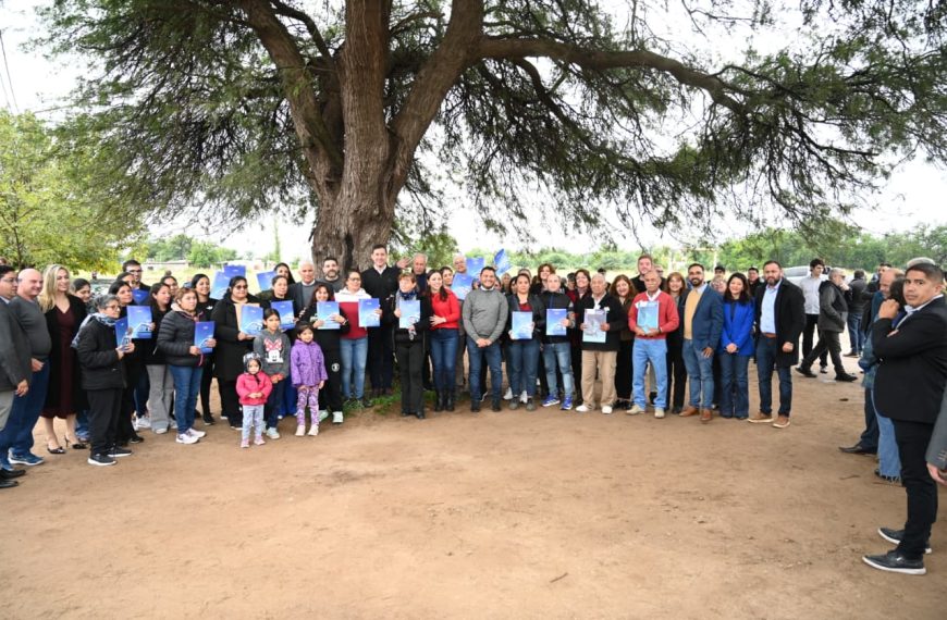 Familias del barrio El Algarrobo de Quines ya pueden iniciar el trámite de escrituración