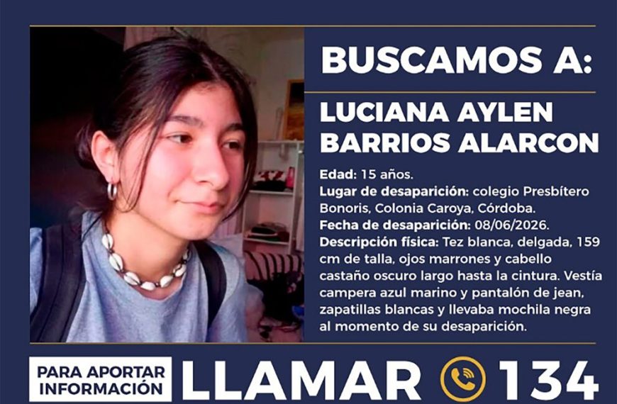 Buscan a otra adolescente desaparecida en Córdoba: el operativo incluye casi 100 policías, 20 móviles y un helicóptero