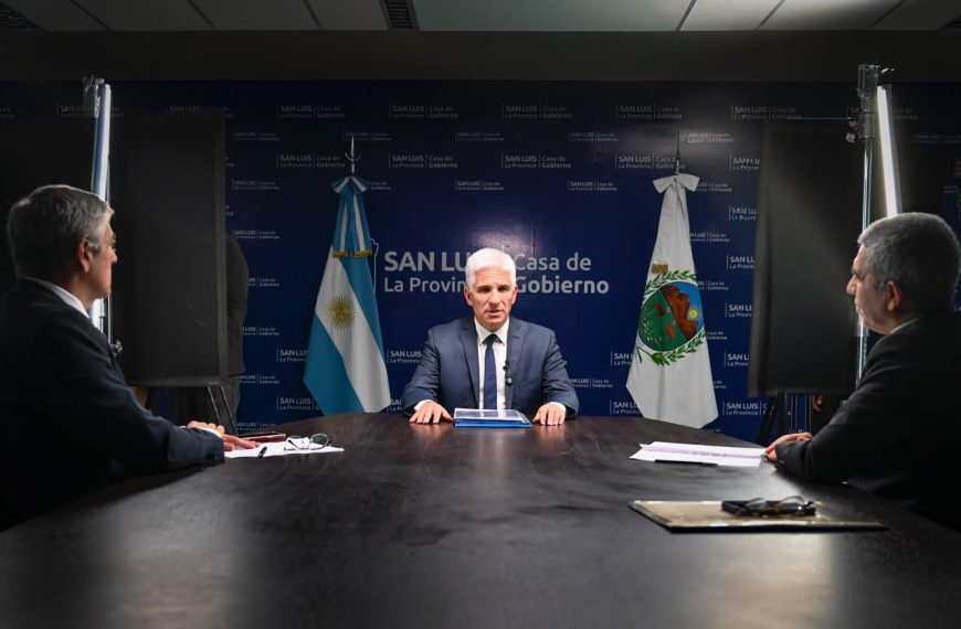 El Gobernador participará del programa ‘Especial Política’ por San Luis +