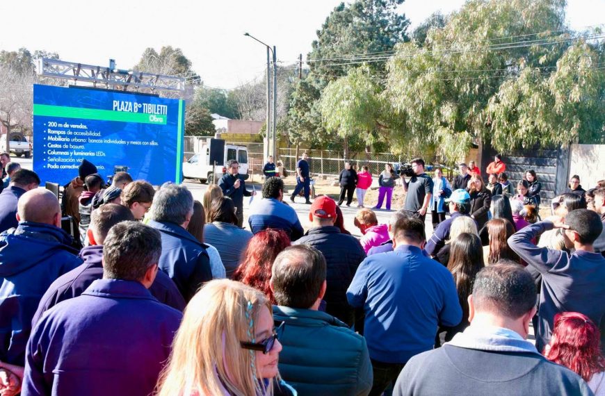 Con una nueva plaza y un corredor recreativo, el intendente Hissa impulsa la transformación del barrio Tibiletti