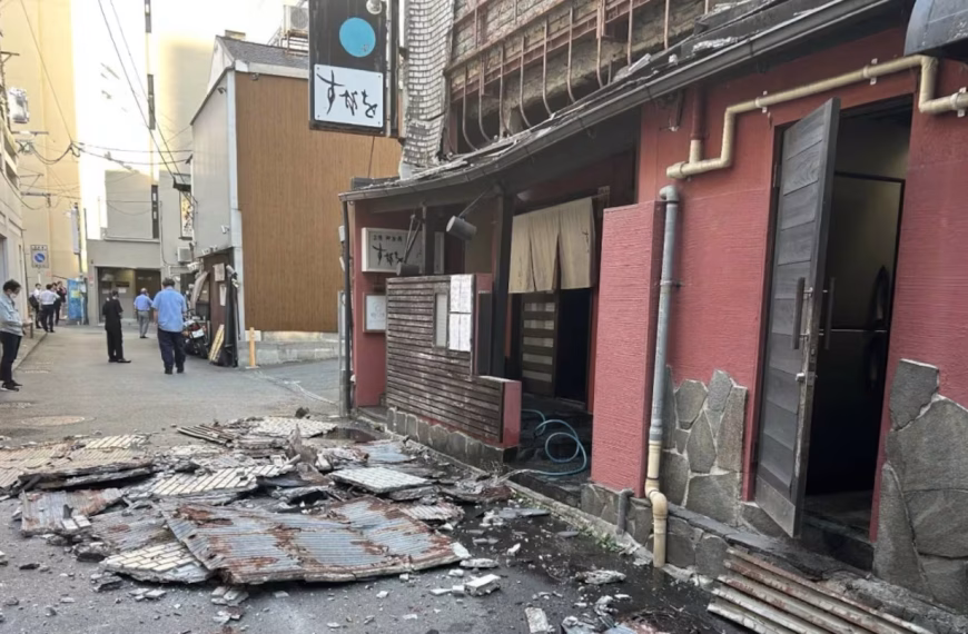 Un sismo de magnitud 7,1 sacudió a Japón: hay heridos, edificios colapsados y alerta de tsunami