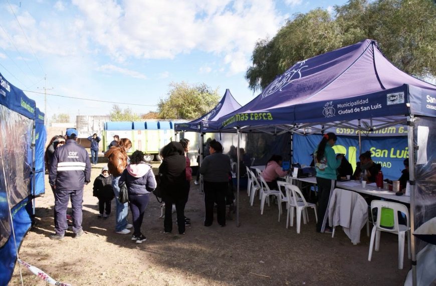 La Muni Más Cerca volvió al barrio 9 de Julio con un nuevo abordaje integral