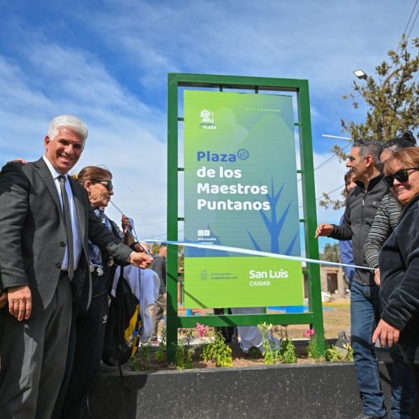 El intendente Hissa inauguró las obras de renovación integral de la plaza del barrio Estrella del Sur