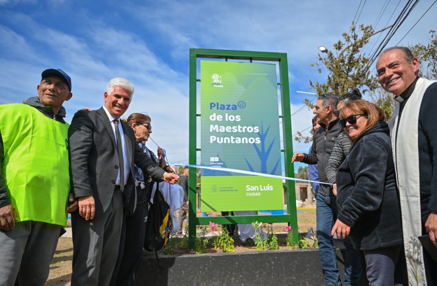 El intendente Hissa inauguró las obras de renovación integral de la plaza del barrio Estrella del Sur