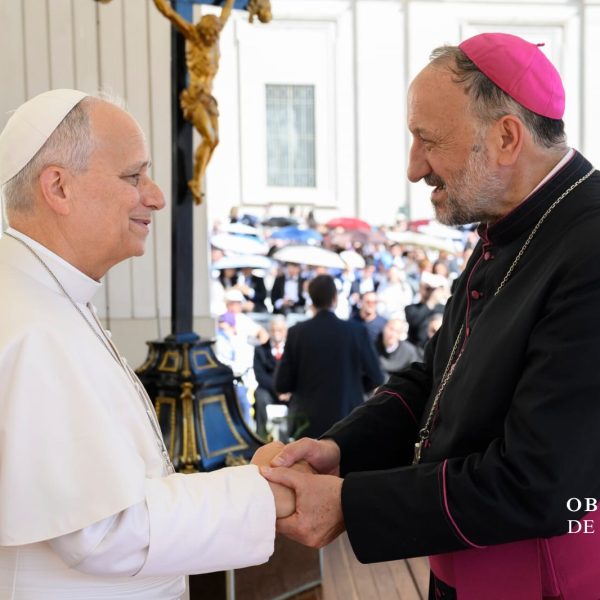 El Papa León XIV recibió en el Vaticano al obispo Gabriel Barba