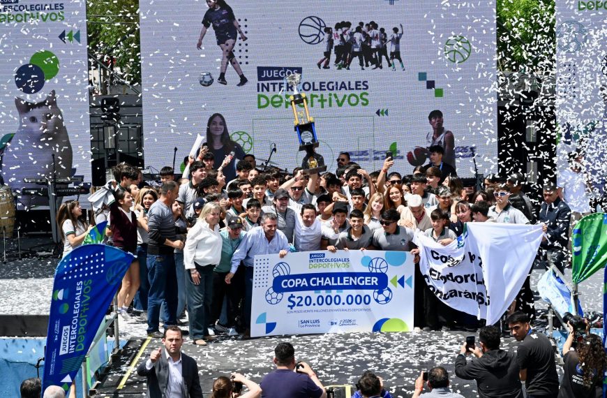 Poggi cerró los Intercolegiales Deportivos 2026, marcados por la participación de 70 mil estudiantes